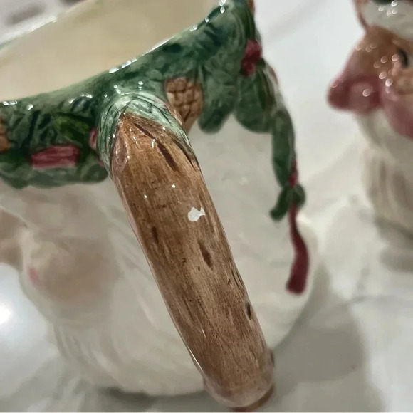 Vintage Nantucket Santa Claus Christmas Mugs – Hand Painted – Set of 2 - Picture 9 of 16